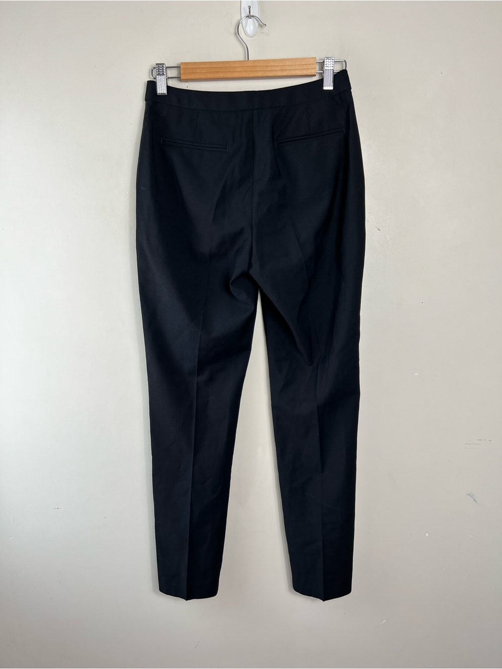 Reiss Women’s Wool Blend Black Trouser Pants Size 4 Career Office Mid Rise - Picture 3 of 12